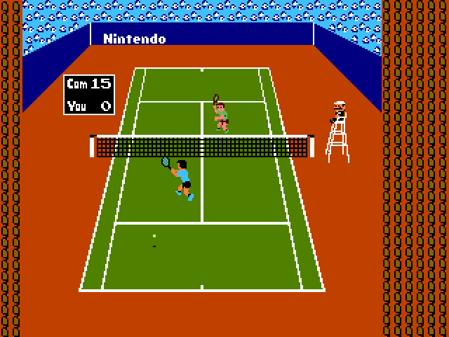 Tennis atari screenshot